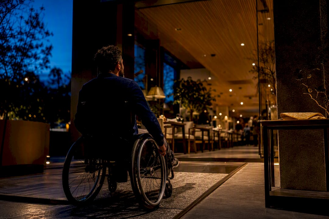 Acceso para grupos en el restaurante