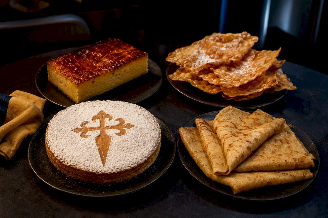 Conjunto de dulces tradicionales gallegos
